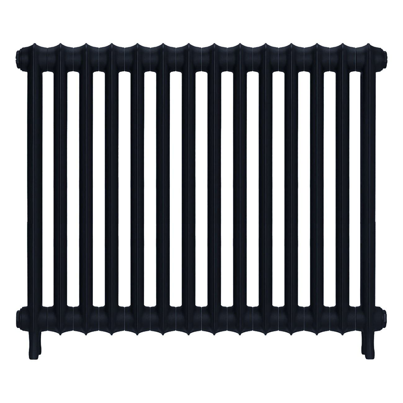 Emmeline I - Pencil Grey Cast Iron Column Radiator H807mm x W961mm 1 Column - Wall Hung