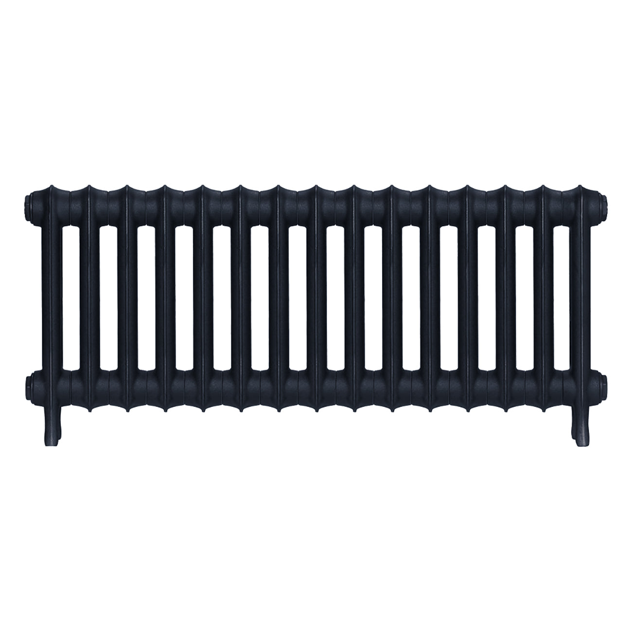 Emmeline I - Pencil Grey Cast Iron Column Radiator H407mm x W1028mm 1 Column - Wall Hung