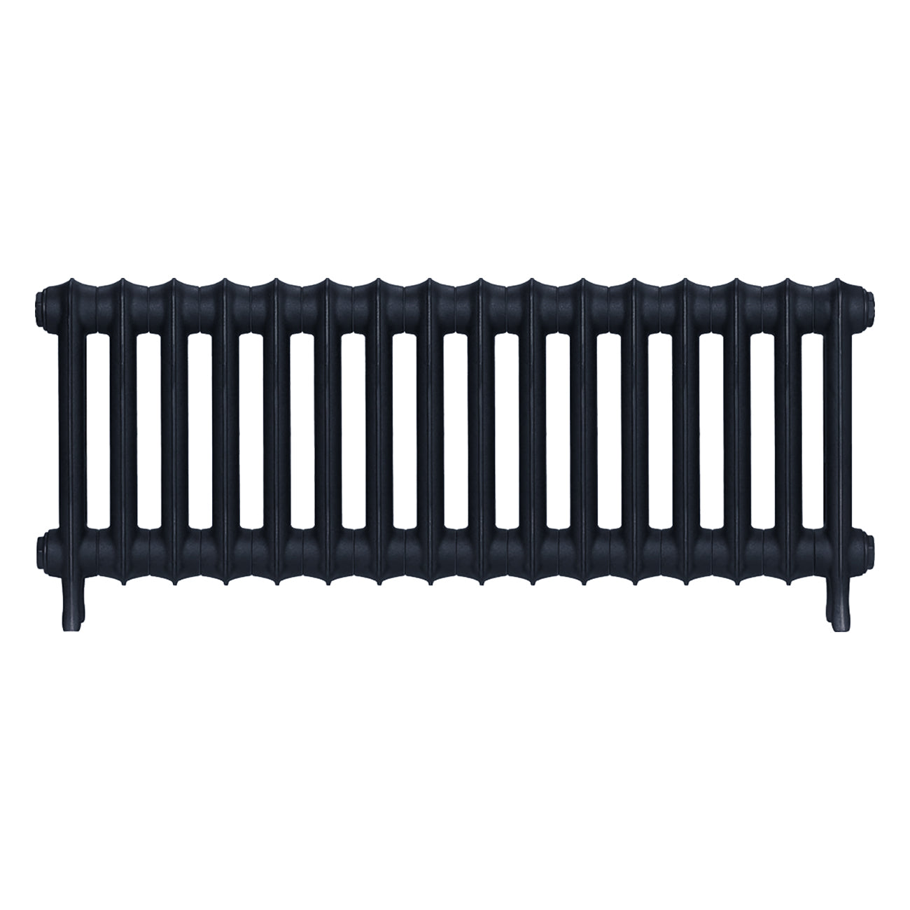 Emmeline I - Pencil Grey Cast Iron Column Radiator H407mm x W1094mm 1 Column - Wall Hung