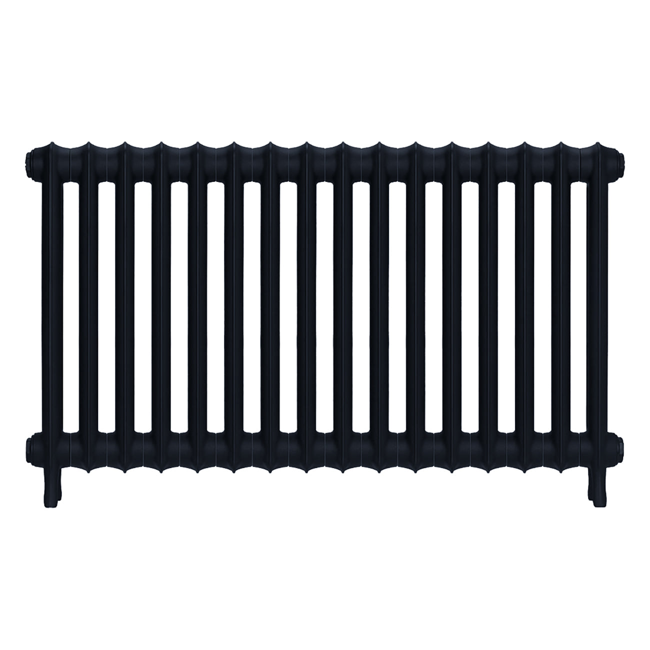 Emmeline I - Pencil Grey Cast Iron Column Radiator H607mm x W1094mm 1 Column - Wall Hung