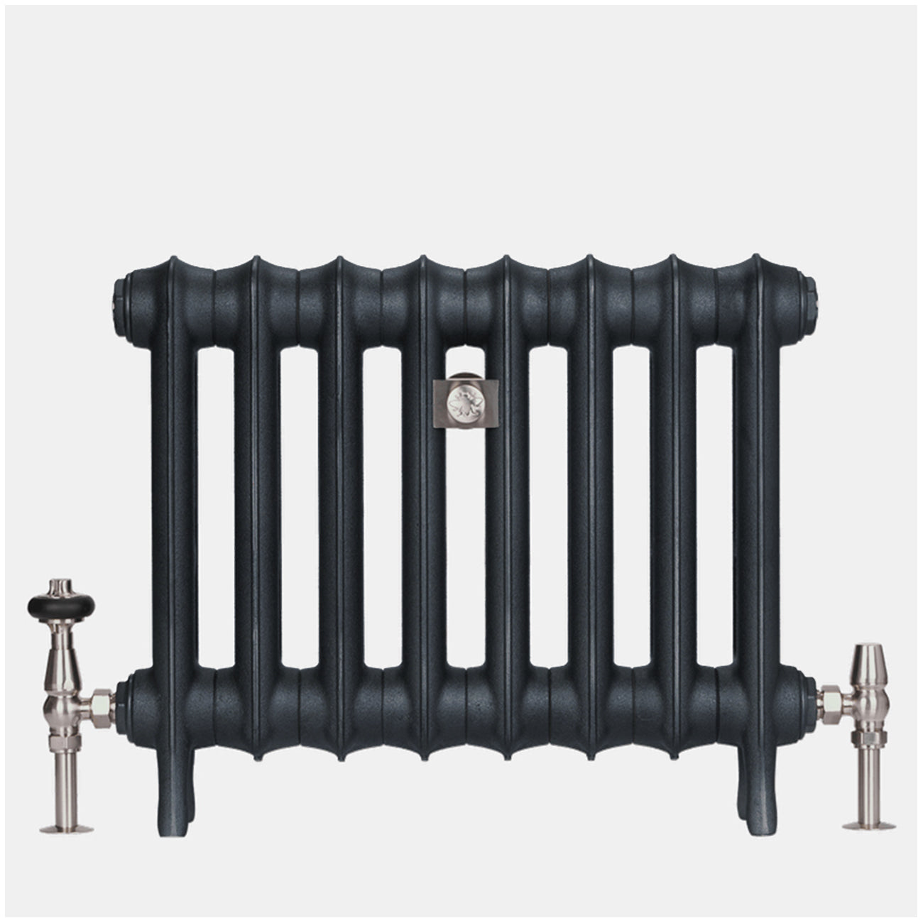Emmeline I - Pencil Grey Cast Iron Column Radiator H465mm x W562mm 1 Column - Floor Standing