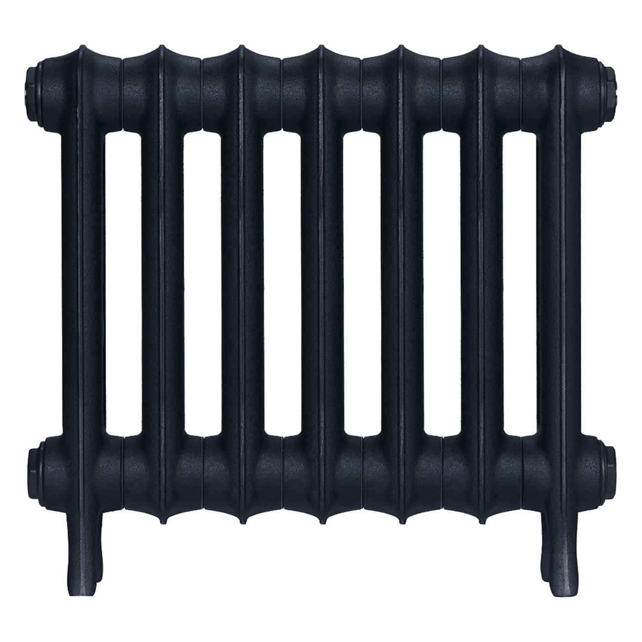 Emmeline I - Pencil Grey Cast Iron Column Radiator H407mm x W496mm 1 Column - Wall Hung