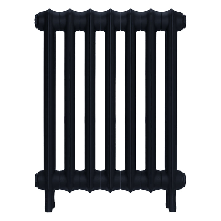 Emmeline I - Pencil Grey Cast Iron Column Radiator H607mm x W496mm 1 Column - Wall Hung