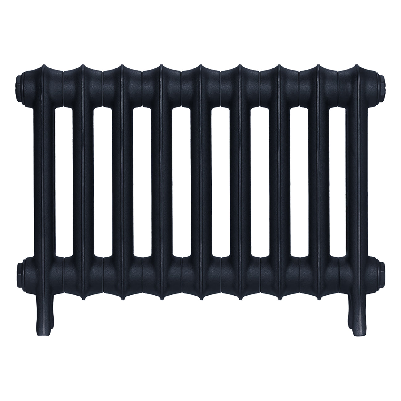 Emmeline I - Pencil Grey Cast Iron Column Radiator H407mm x W629mm 1 Column - Wall Hung