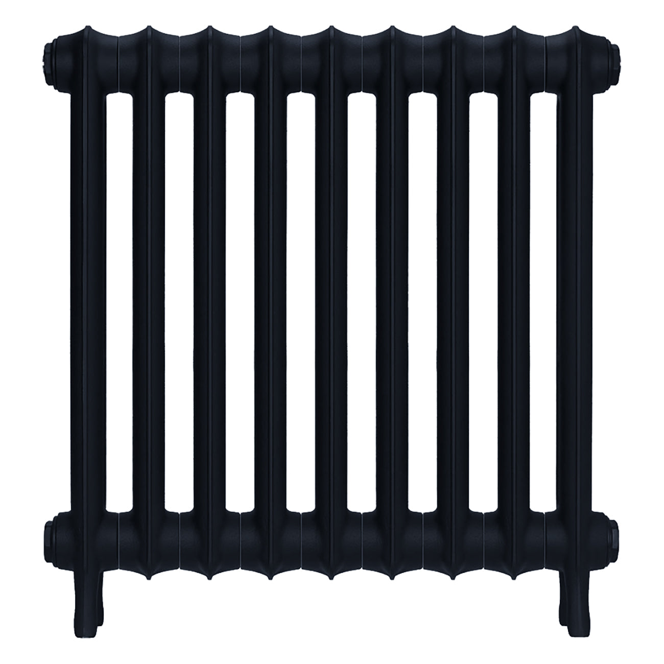Emmeline I - Pencil Grey Cast Iron Column Radiator H607mm x W629mm 1 Column - Wall Hung