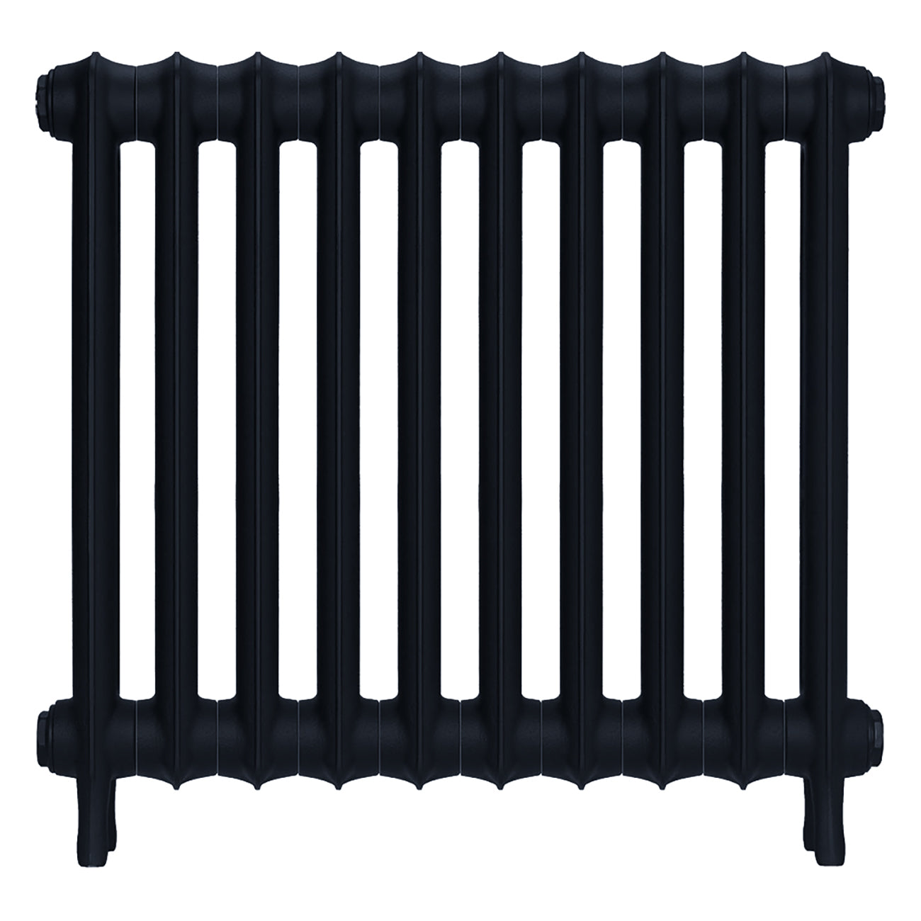 Emmeline II - Pencil Grey Cast Iron Column Radiator H613mm x W695mm 2 Column - Wall Hung