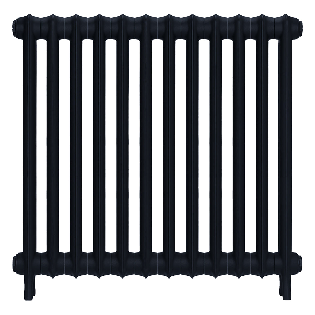 Emmeline II - Pencil Grey Cast Iron Column Radiator H813mm x W828mm 2 Column - Wall Hung