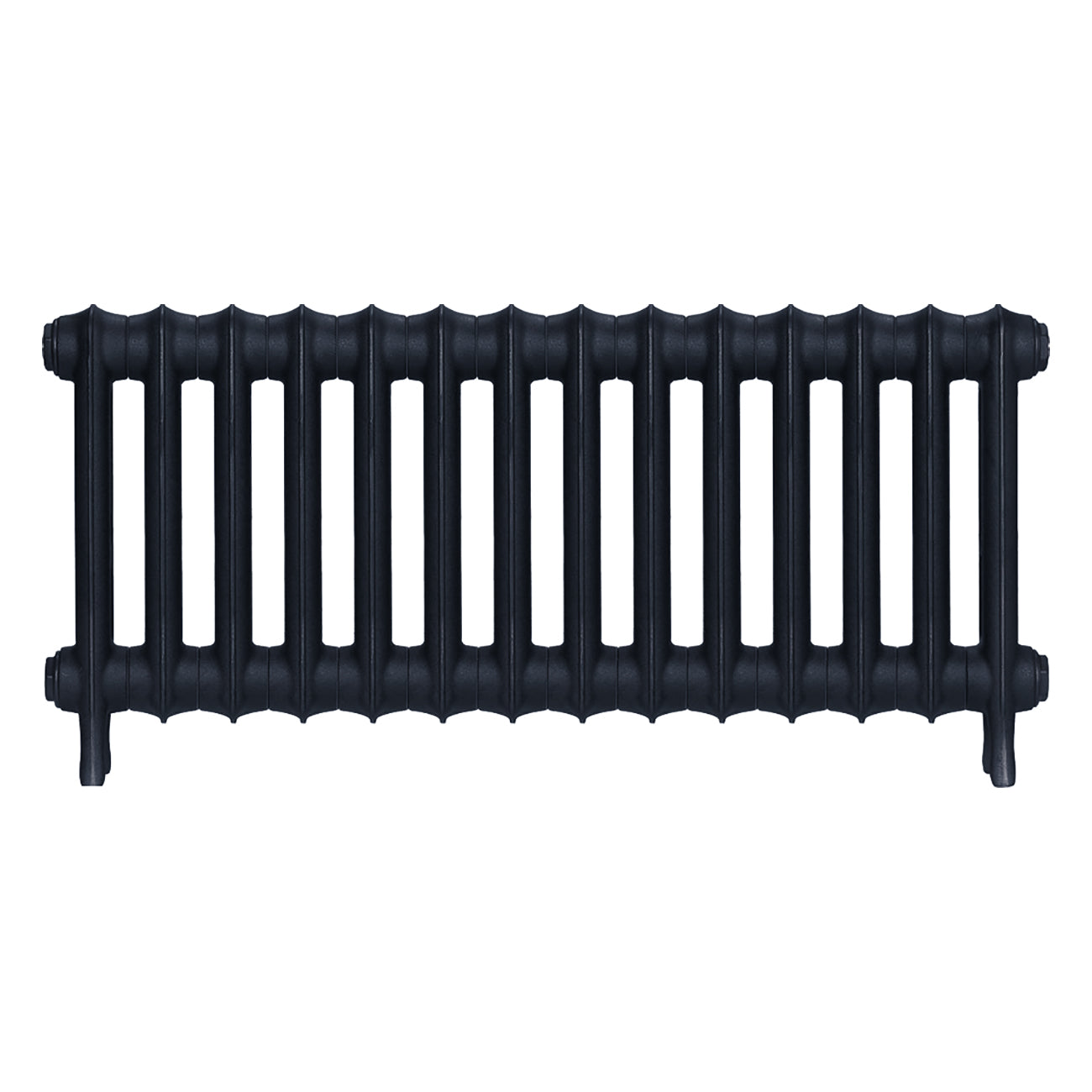 Emmeline II - Pencil Grey Cast Iron Column Radiator H413mm x W961mm 2 Column - Wall Hung