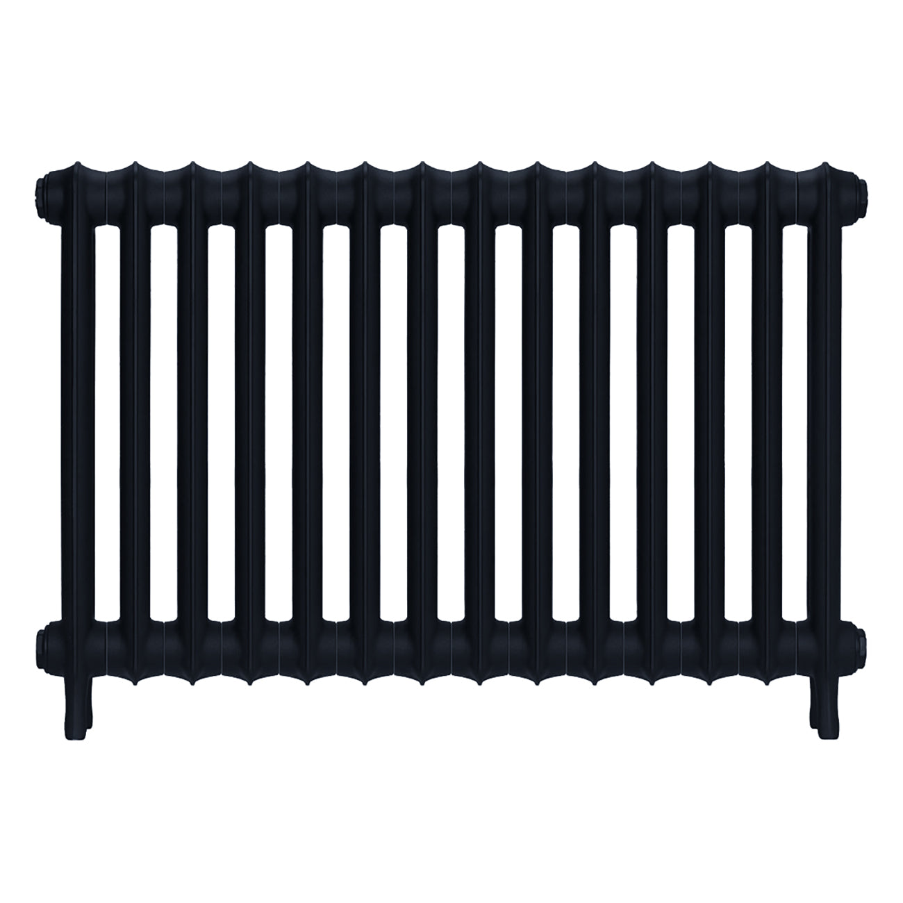 Emmeline II - Pencil Grey Cast Iron Column Radiator H613mm x W961mm 2 Column - Wall Hung
