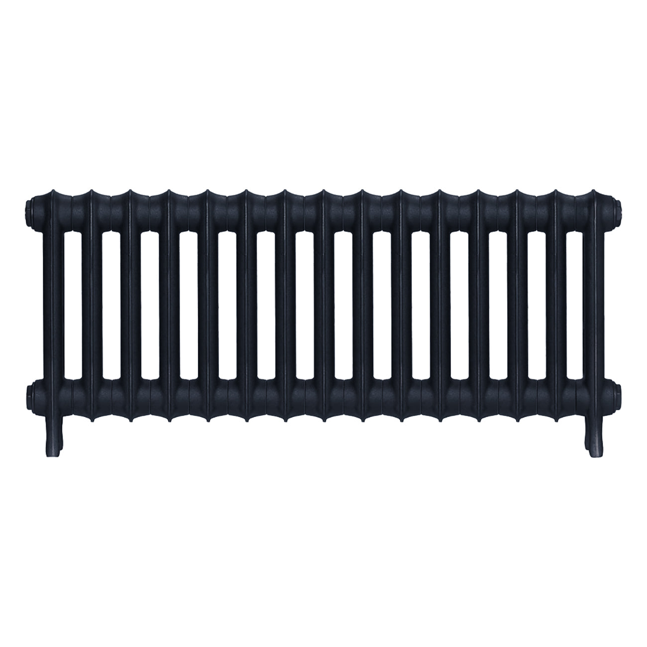 Emmeline II - Pencil Grey Cast Iron Column Radiator H413mm x W1028mm 2 Column - Wall Hung