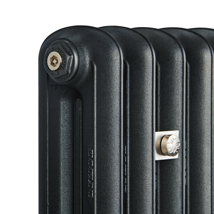 Emmeline II - Pencil Grey Cast Iron Column Radiator H413mm x W230mm 2 Column - Wall Hung