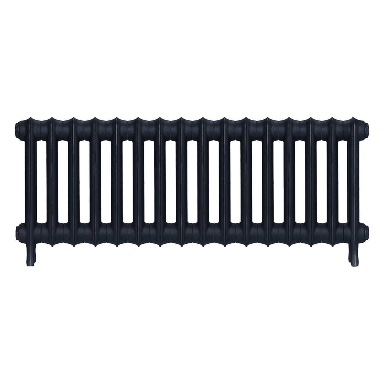 Emmeline III - Pencil Grey Cast Iron Column Radiator H416mm x W1094mm 3 Column - Wall Hung