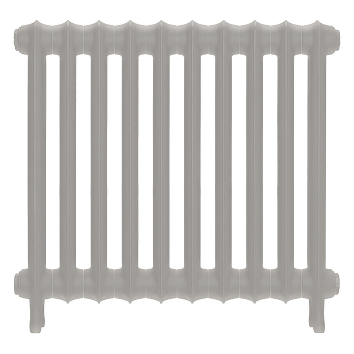 Emmeline I - Pebble Grey Cast Iron Column Radiator H607mm x W695mm 1 Column - Wall Hung