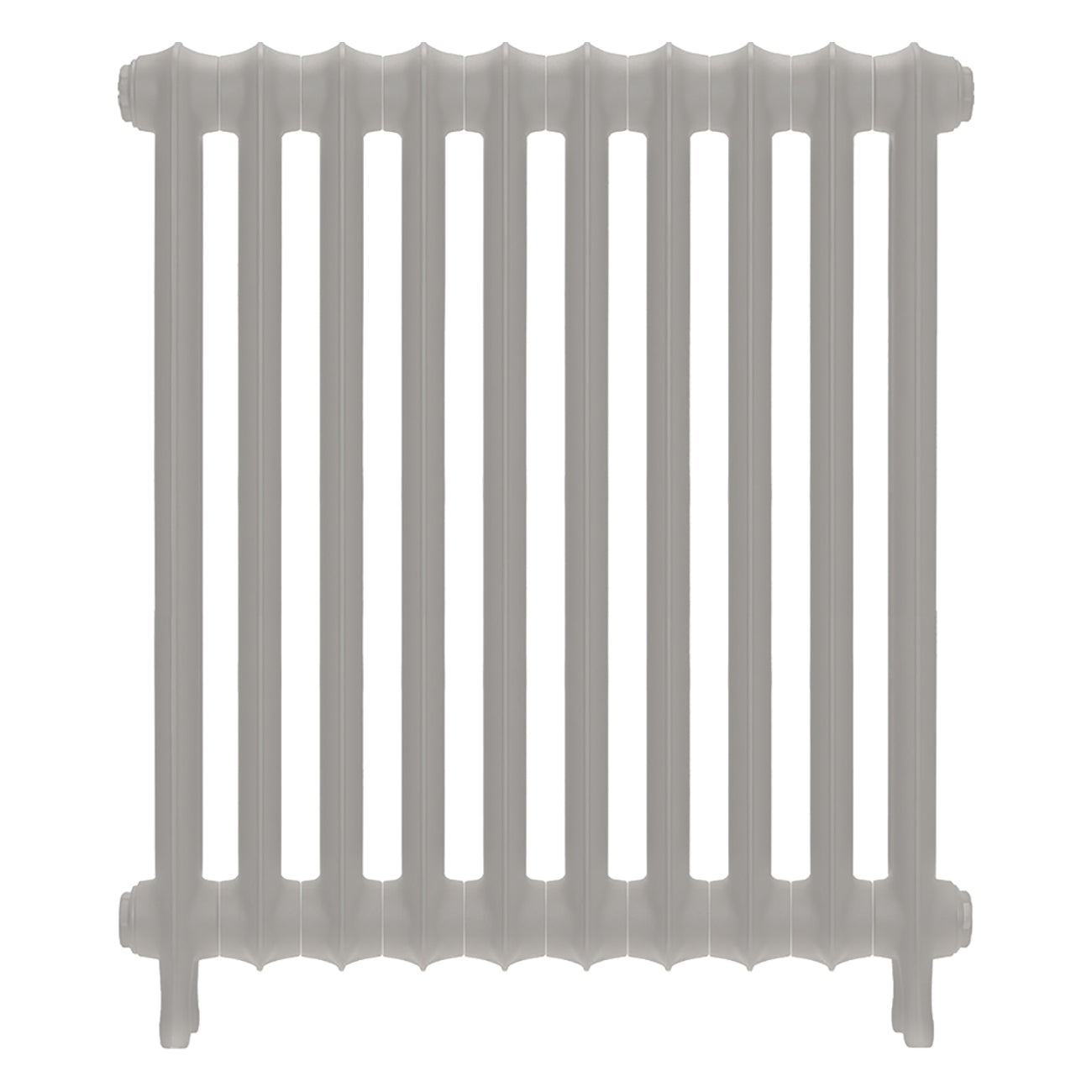 Emmeline I - Pebble Grey Cast Iron Column Radiator H807mm x W695mm 1 Column - Wall Hung