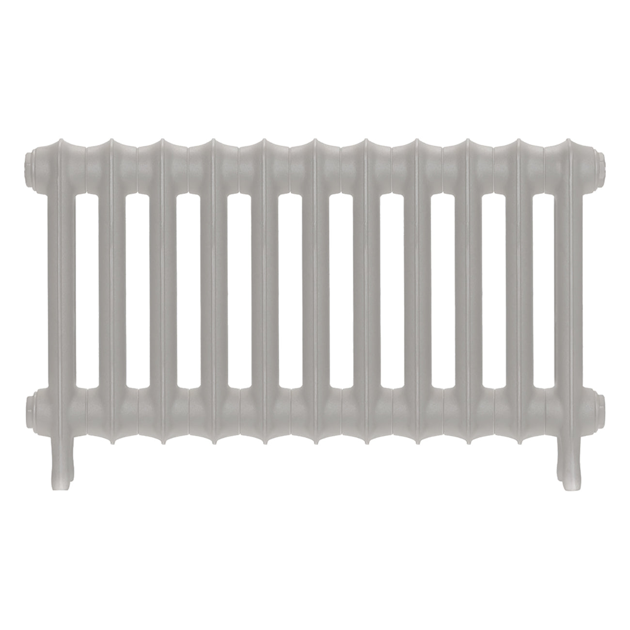Emmeline I - Pebble Grey Cast Iron Column Radiator H407mm x W762mm 1 Column - Wall Hung