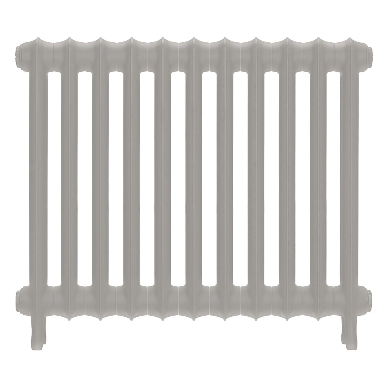 Emmeline I - Pebble Grey Cast Iron Column Radiator H607mm x W762mm 1 Column - Wall Hung