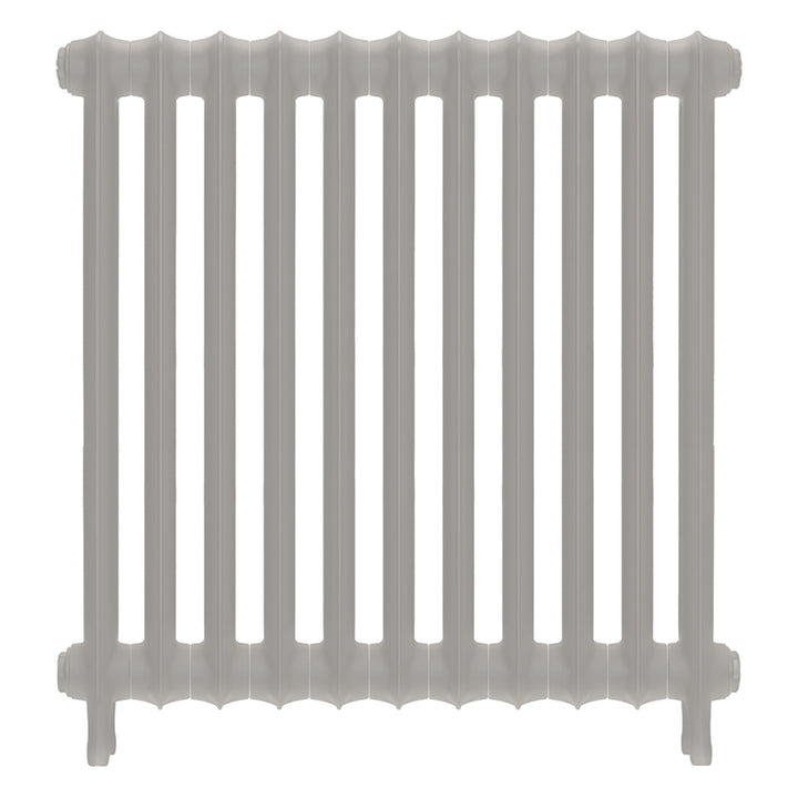 Emmeline I - Pebble Grey Cast Iron Column Radiator H807mm x W762mm 1 Column - Wall Hung