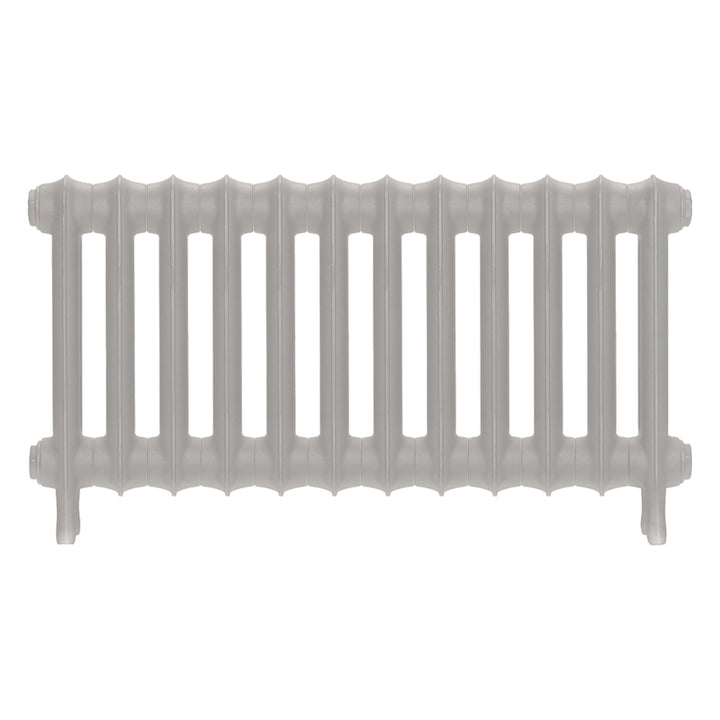 Emmeline I - Pebble Grey Cast Iron Column Radiator H407mm x W828mm 1 Column - Wall Hung