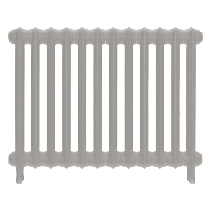 Emmeline I - Pebble Grey Cast Iron Column Radiator H607mm x W828mm 1 Column - Wall Hung
