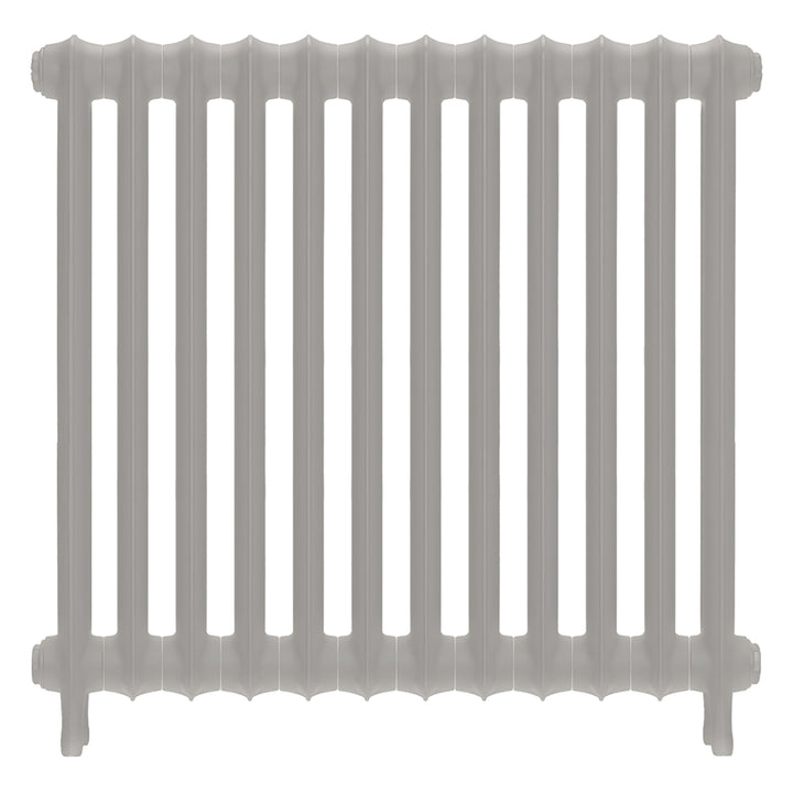 Emmeline I - Pebble Grey Cast Iron Column Radiator H807mm x W828mm 1 Column - Wall Hung