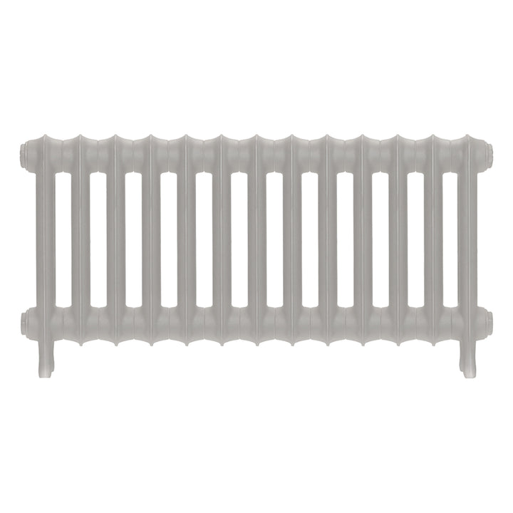 Emmeline I - Pebble Grey Cast Iron Column Radiator H407mm x W895mm 1 Column - Wall Hung