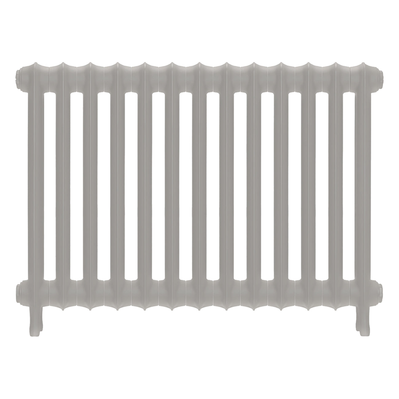 Emmeline I - Pebble Grey Cast Iron Column Radiator H607mm x W895mm 1 Column - Wall Hung
