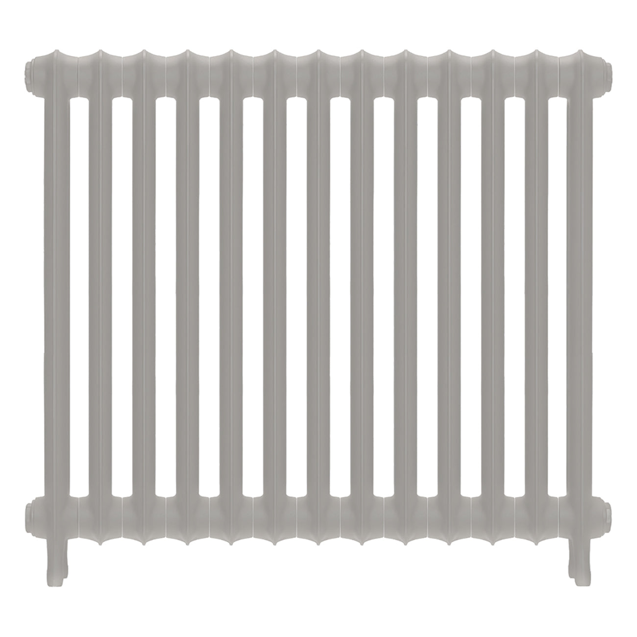 Emmeline I - Pebble Grey Cast Iron Column Radiator H807mm x W895mm 1 Column - Wall Hung