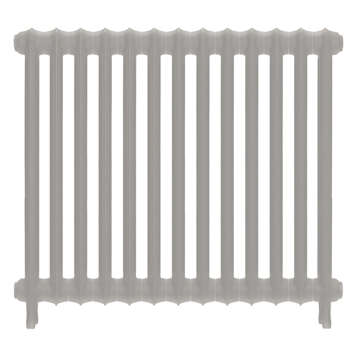 Emmeline I - Pebble Grey Cast Iron Column Radiator H807mm x W895mm 1 Column - Wall Hung