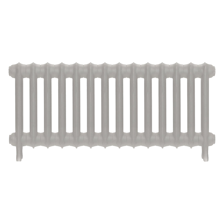 Emmeline I - Pebble Grey Cast Iron Column Radiator H407mm x W961mm 1 Column - Wall Hung