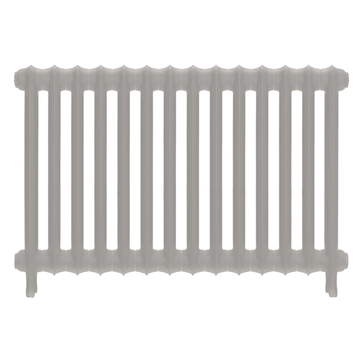 Emmeline I - Pebble Grey Cast Iron Column Radiator H607mm x W961mm 1 Column - Wall Hung