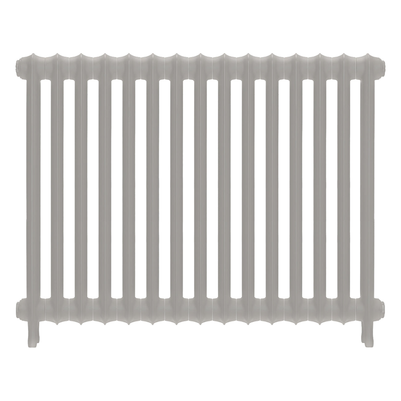 Emmeline I - Pebble Grey Cast Iron Column Radiator H807mm x W1028mm 1 Column - Wall Hung
