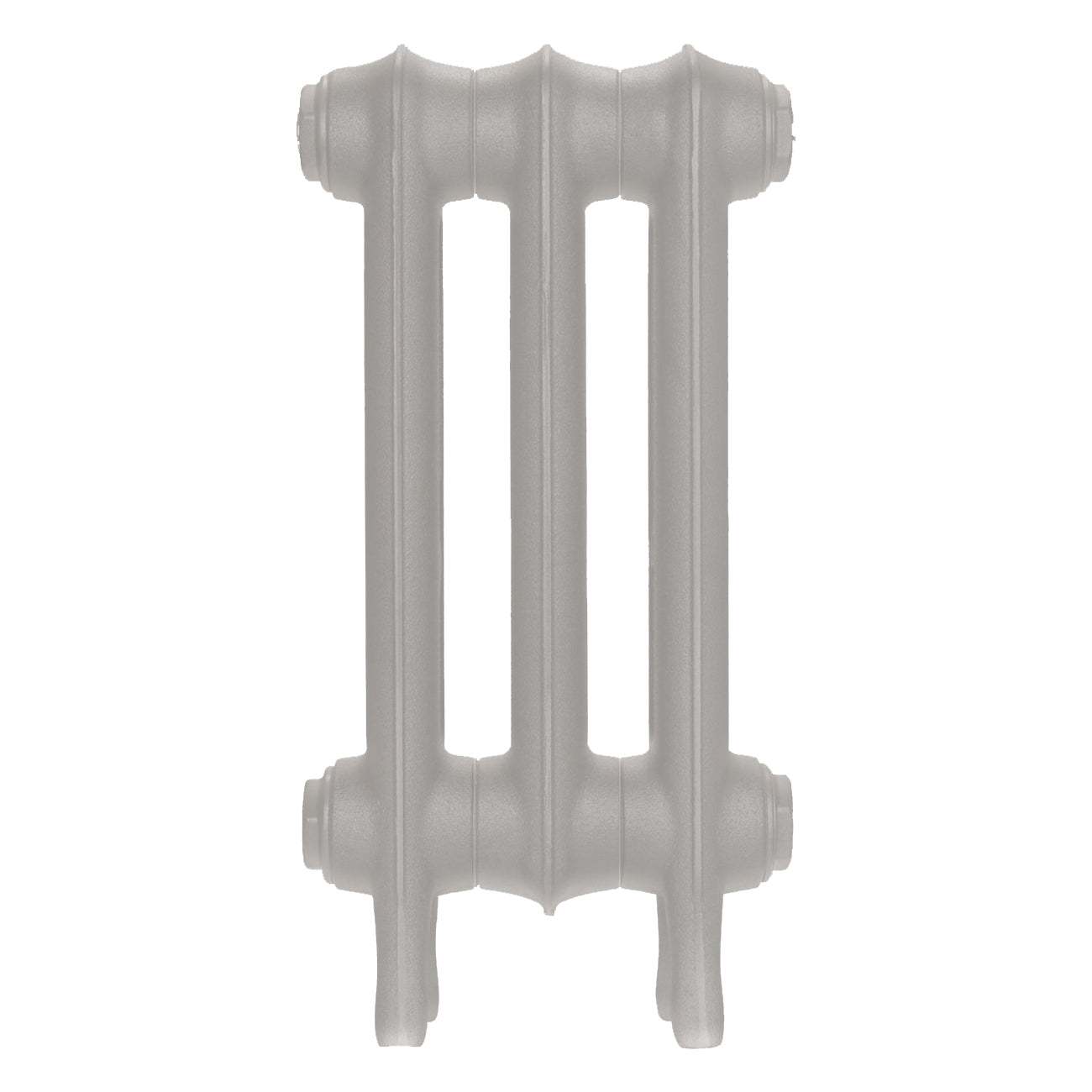 Emmeline I - Pebble Grey Cast Iron Column Radiator H407mm x W230mm 1 Column - Wall Hung