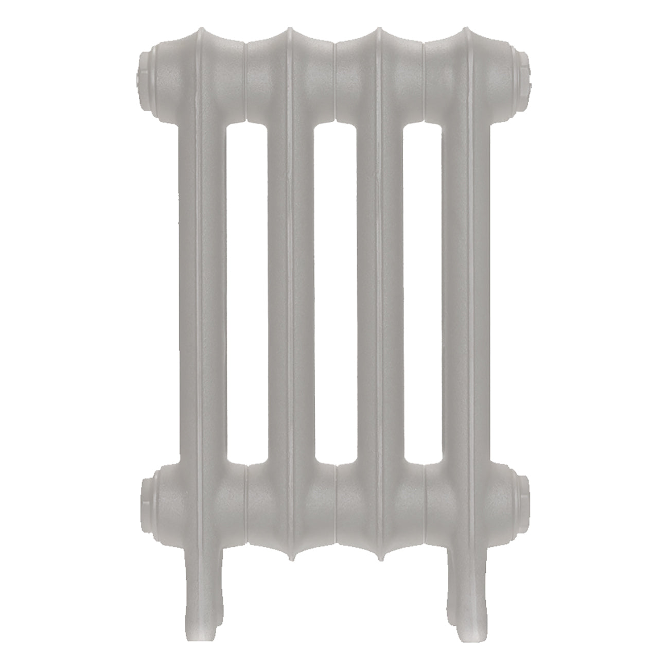 Emmeline I - Pebble Grey Cast Iron Column Radiator H407mm x W296mm 1 Column - Wall Hung