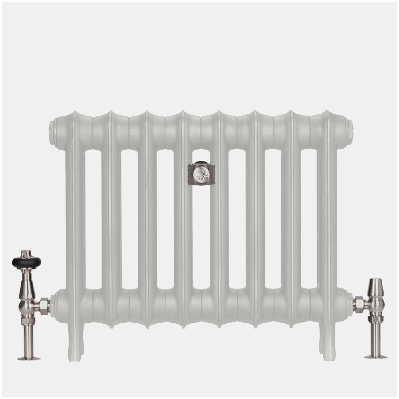 Emmeline I - Pebble Grey Cast Iron Column Radiator H465mm x W363mm 1 Column - Floor Standing