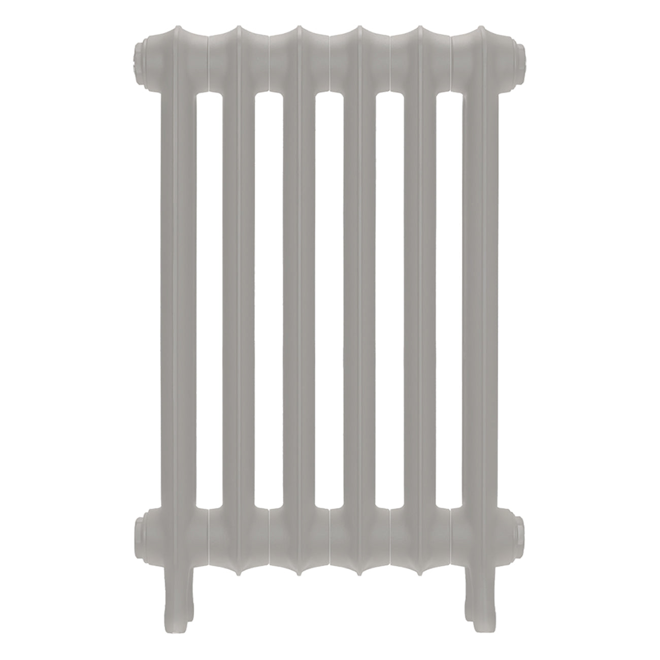 Emmeline I - Pebble Grey Cast Iron Column Radiator H607mm x W429mm 1 Column - Wall Hung
