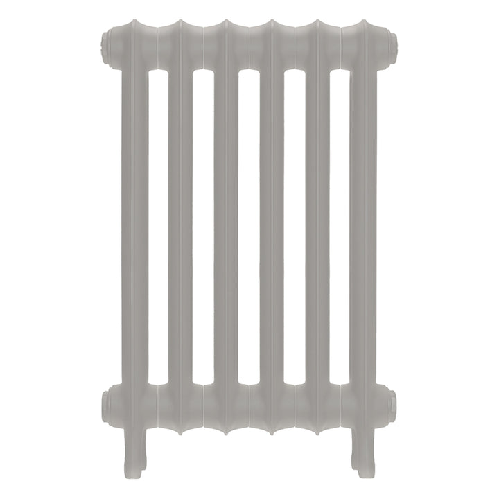 Emmeline I - Pebble Grey Cast Iron Column Radiator H607mm x W429mm 1 Column - Wall Hung