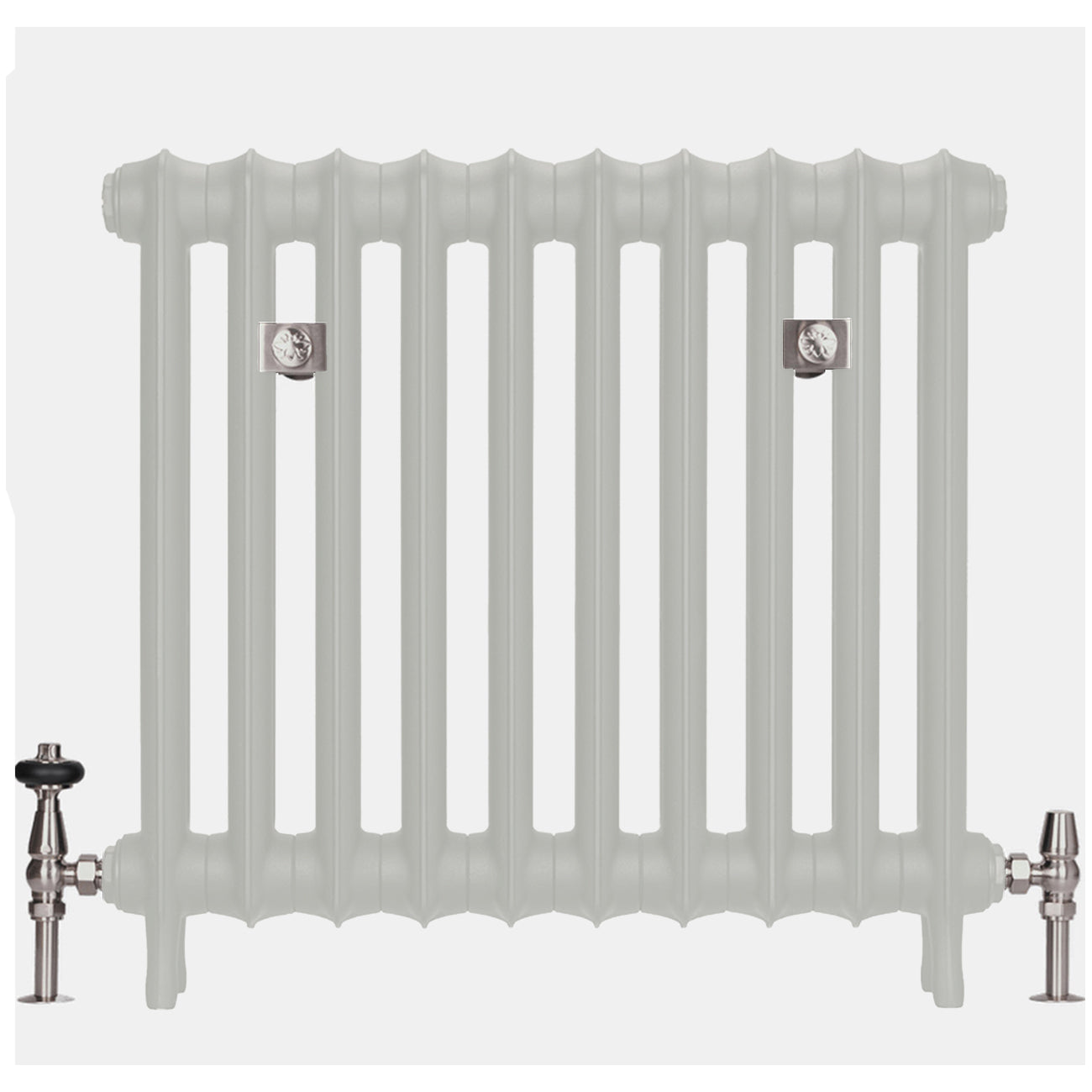Emmeline I - Pebble Grey Cast Iron Column Radiator H665mm x W1028mm 1 Column - Floor Standing