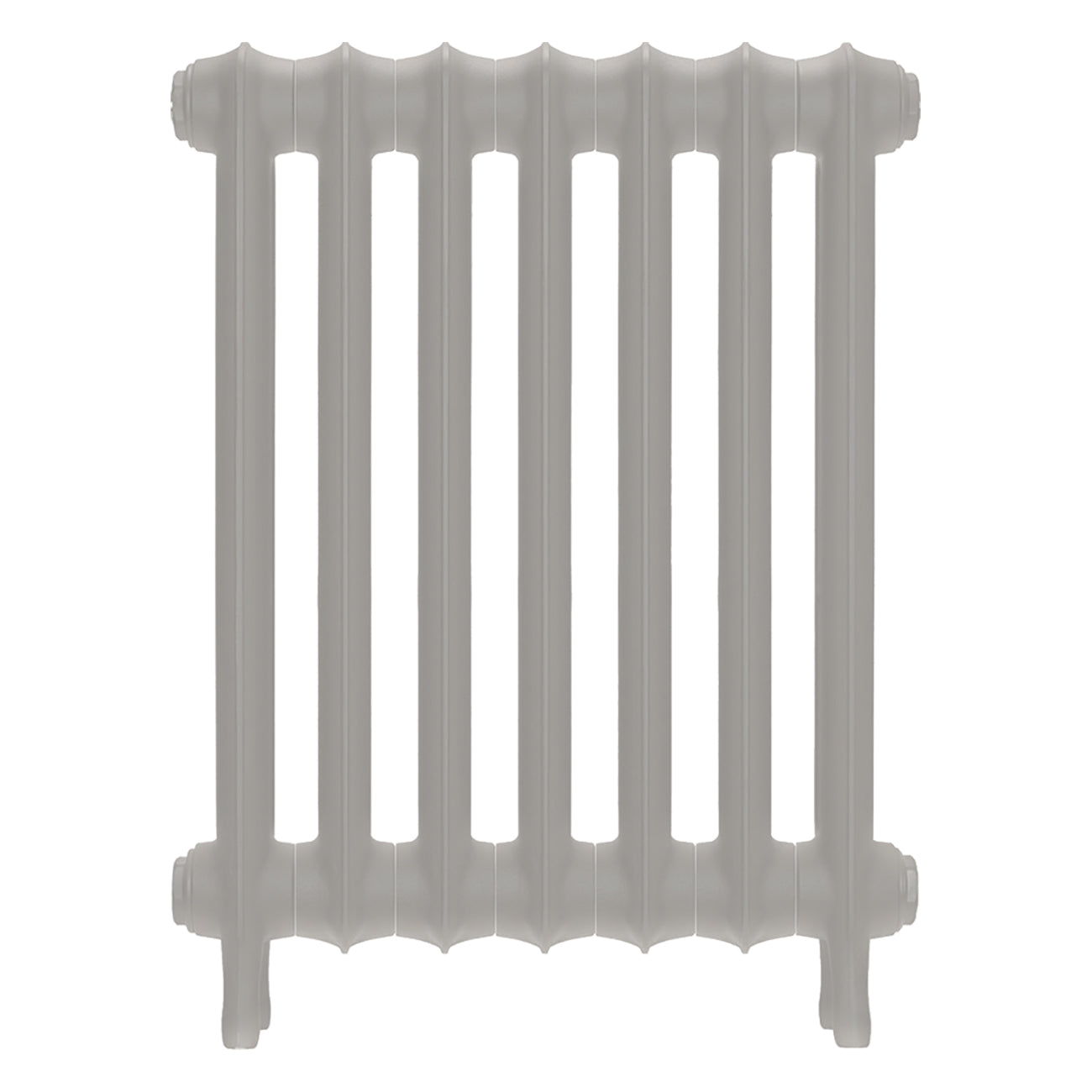 Emmeline I - Pebble Grey Cast Iron Column Radiator H607mm x W496mm 1 Column - Wall Hung
