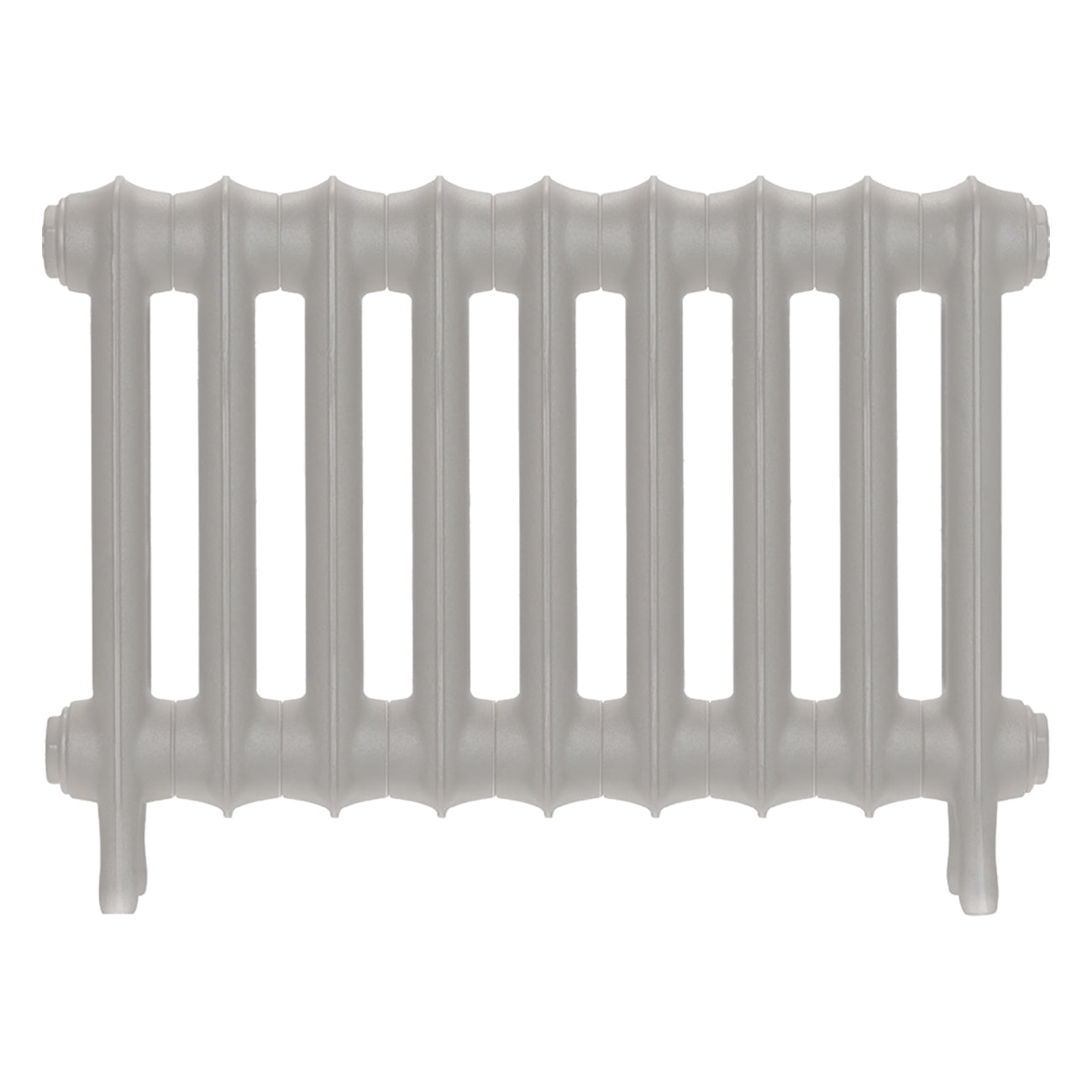 Emmeline I - Pebble Grey Cast Iron Column Radiator H407mm x W629mm 1 Column - Wall Hung