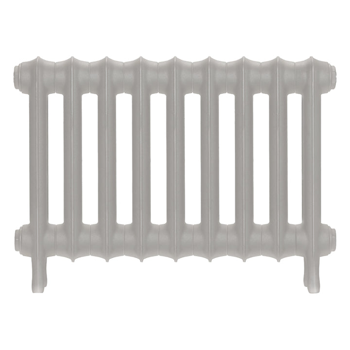 Emmeline I - Pebble Grey Cast Iron Column Radiator H407mm x W629mm 1 Column - Wall Hung