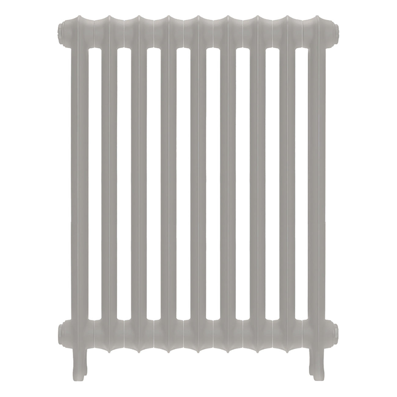Emmeline I - Pebble Grey Cast Iron Column Radiator H807mm x W629mm 1 Column - Wall Hung