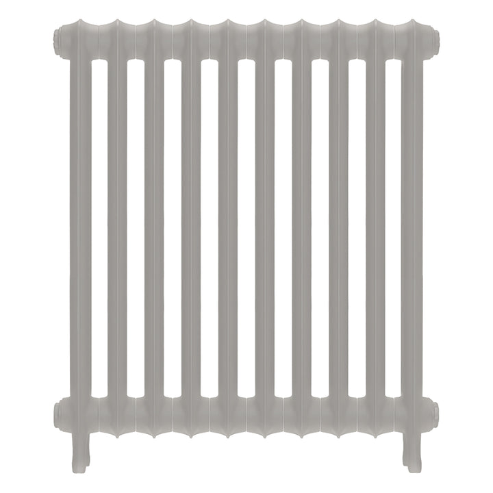 Emmeline II - Pebble Grey Cast Iron Column Radiator H813mm x W695mm 2 Column - Wall Hung