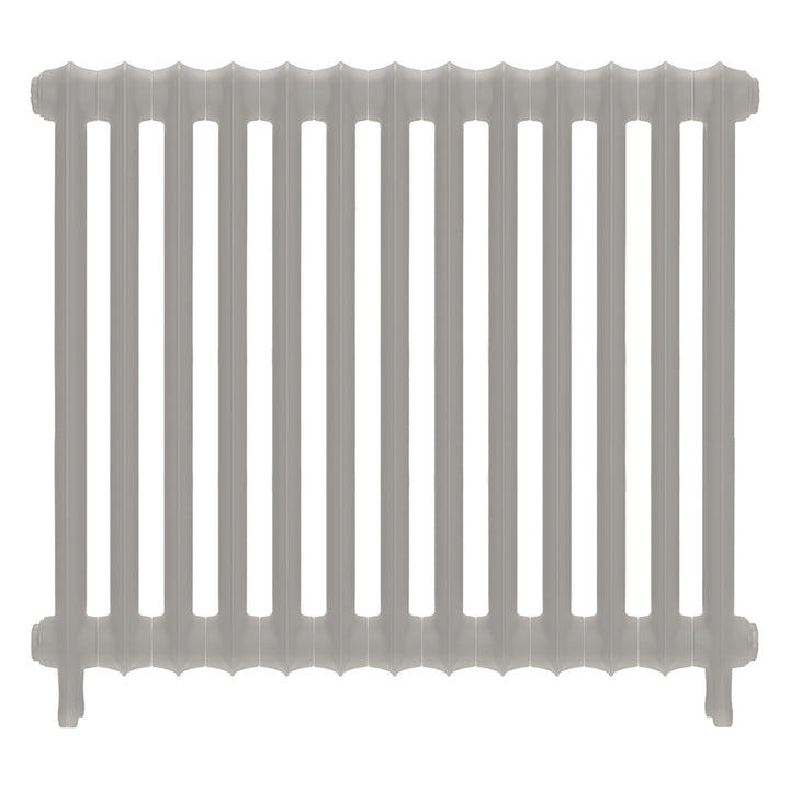 Emmeline II - Pebble Grey Cast Iron Column Radiator H813mm x W895mm 2 Column - Wall Hung