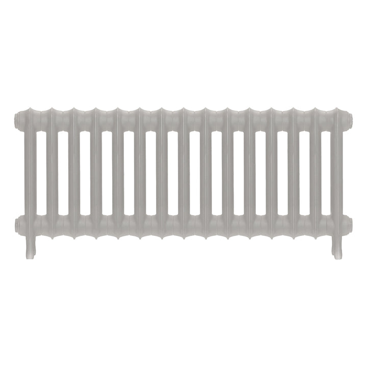 Emmeline II - Pebble Grey Cast Iron Column Radiator H413mm x W1028mm 2 Column - Wall Hung