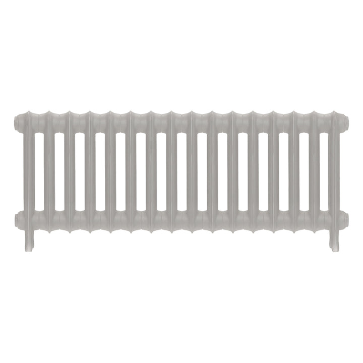 Emmeline II - Pebble Grey Cast Iron Column Radiator H413mm x W1094mm 2 Column - Wall Hung
