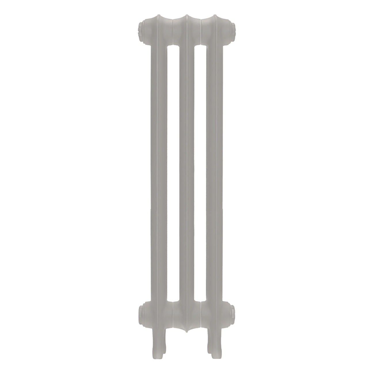 Emmeline II - Pebble Grey Cast Iron Column Radiator H813mm x W230mm 2 Column - Wall Hung