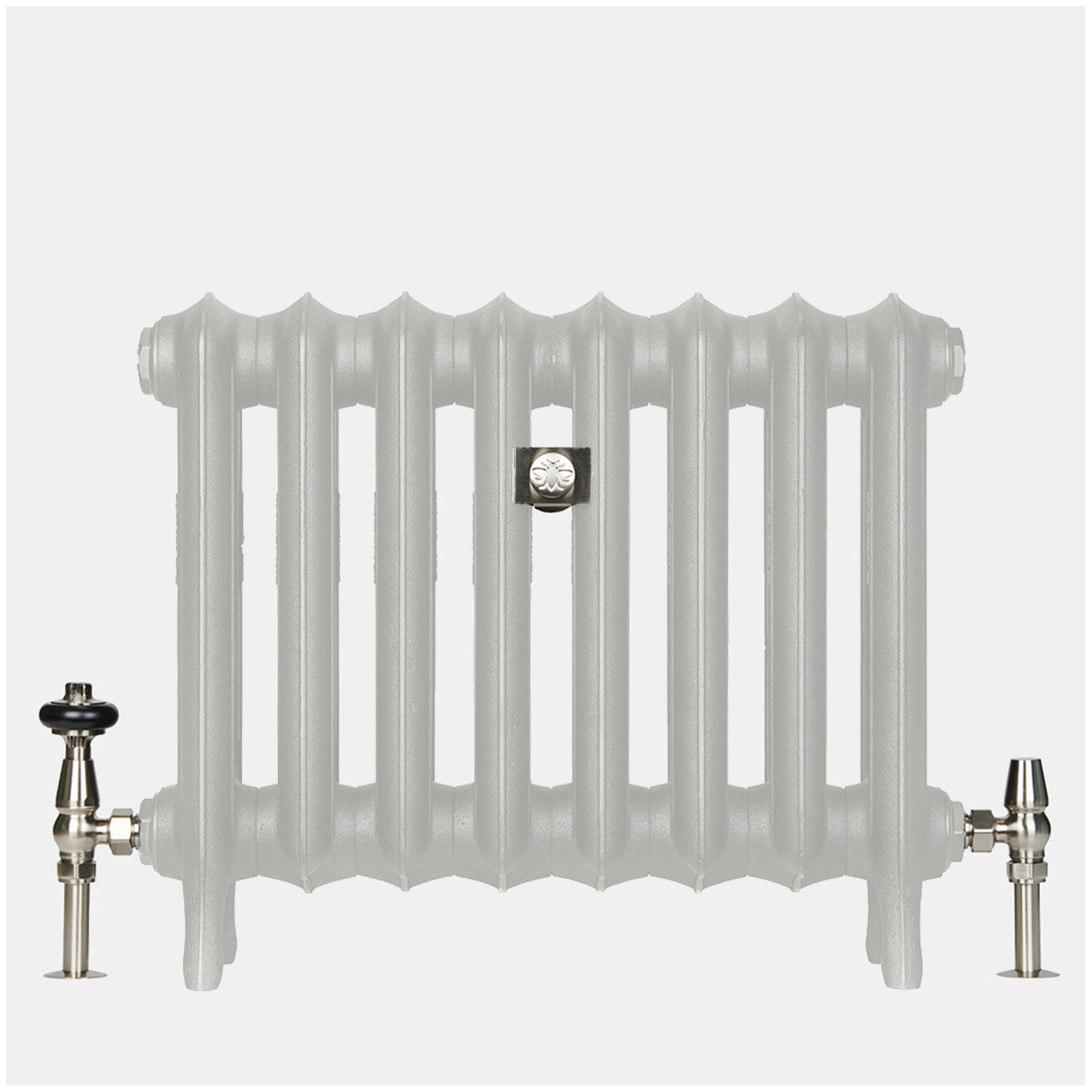 Emmeline II - Pebble Grey Cast Iron Column Radiator H470mm x W1028mm 2 Column - Floor Standing