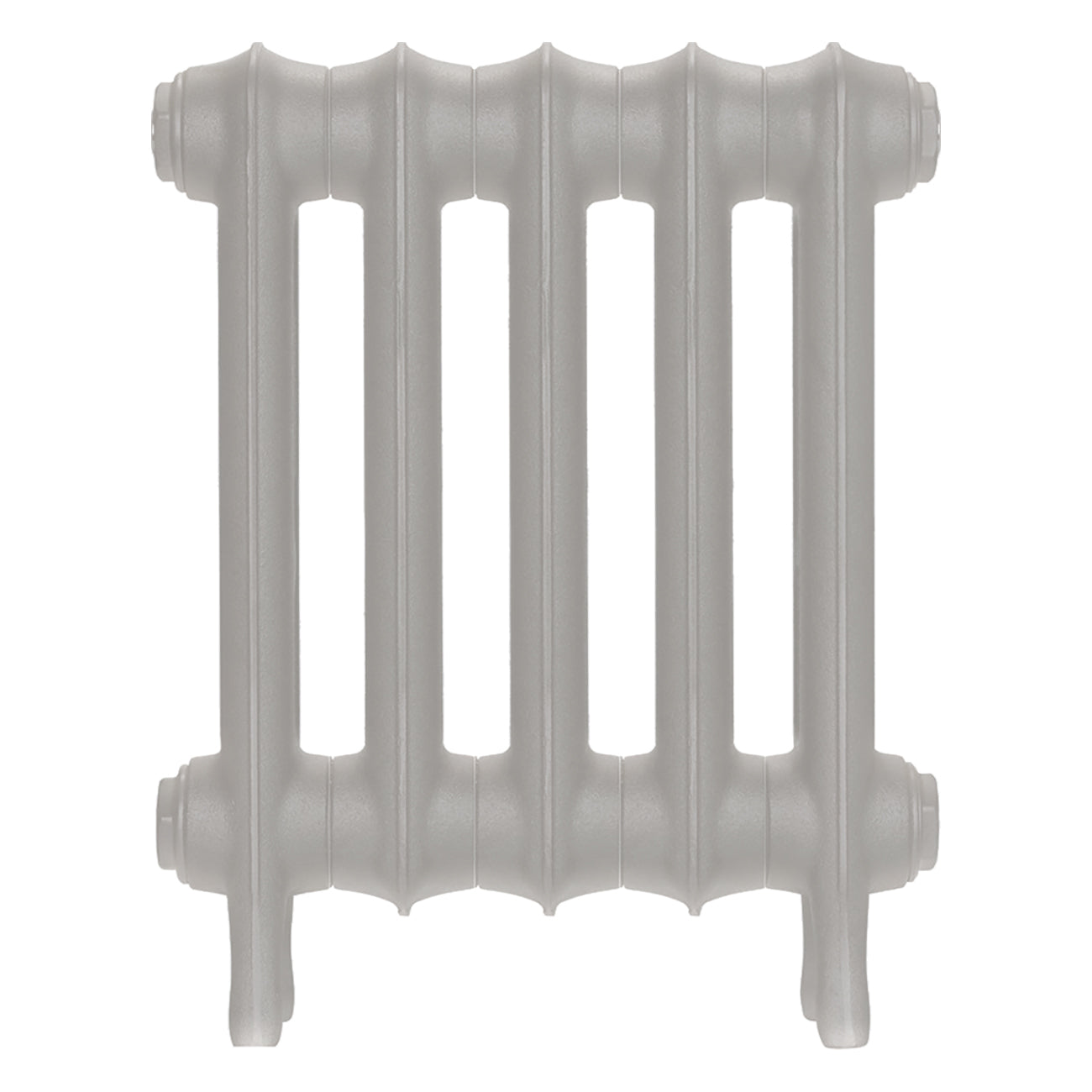 Emmeline II - Pebble Grey Cast Iron Column Radiator H413mm x W363mm 2 Column - Wall Hung