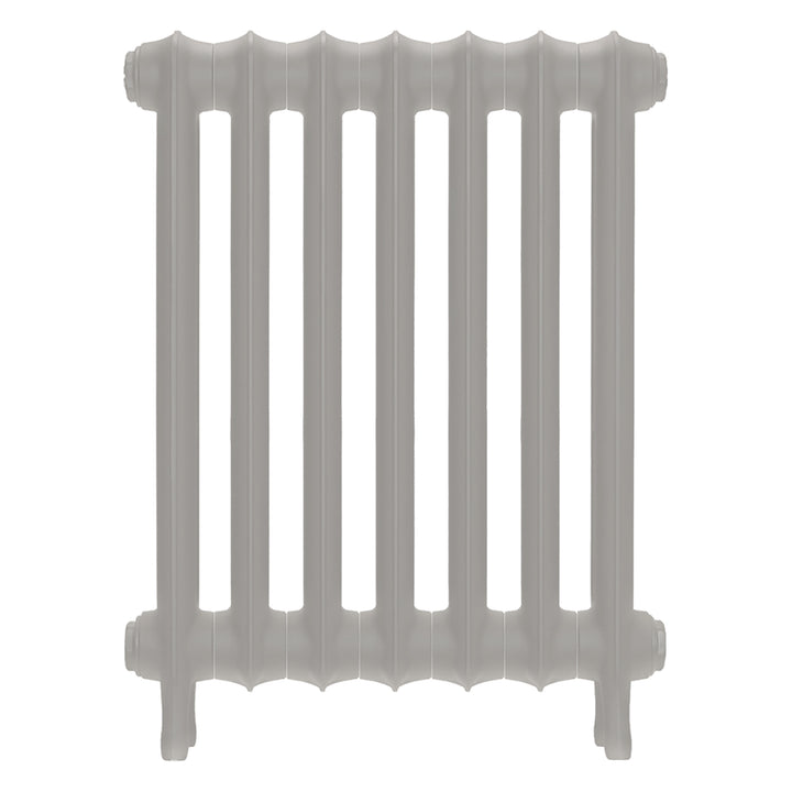 Emmeline II - Pebble Grey Cast Iron Column Radiator H613mm x W496mm 2 Column - Wall Hung