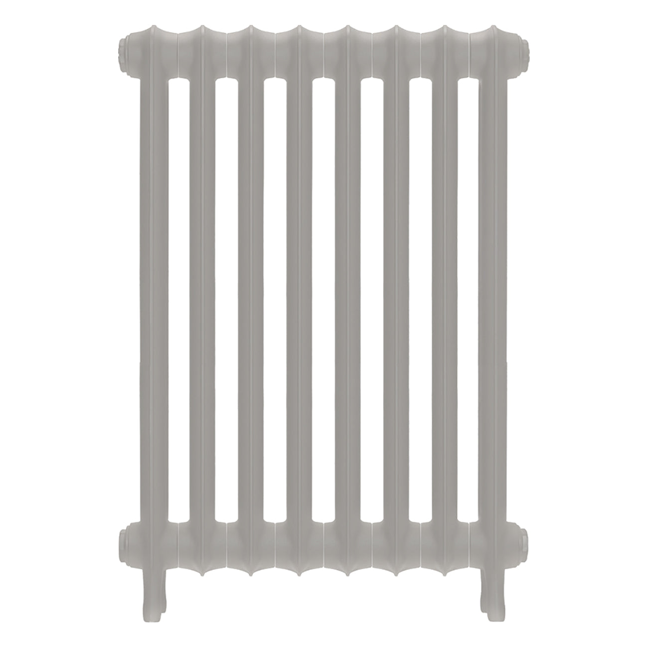 Emmeline II - Pebble Grey Cast Iron Column Radiator H813mm x W562mm 2 Column - Wall Hung